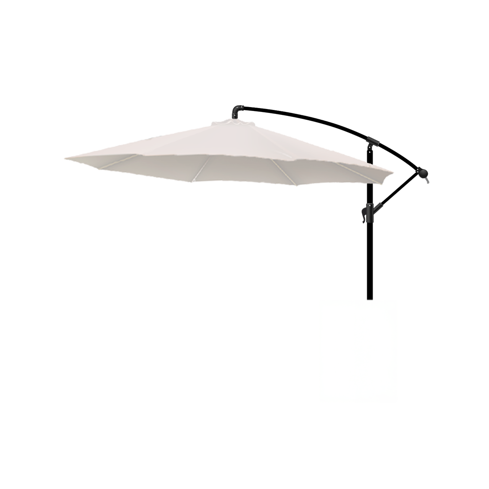 Parasol à mât déporté beige