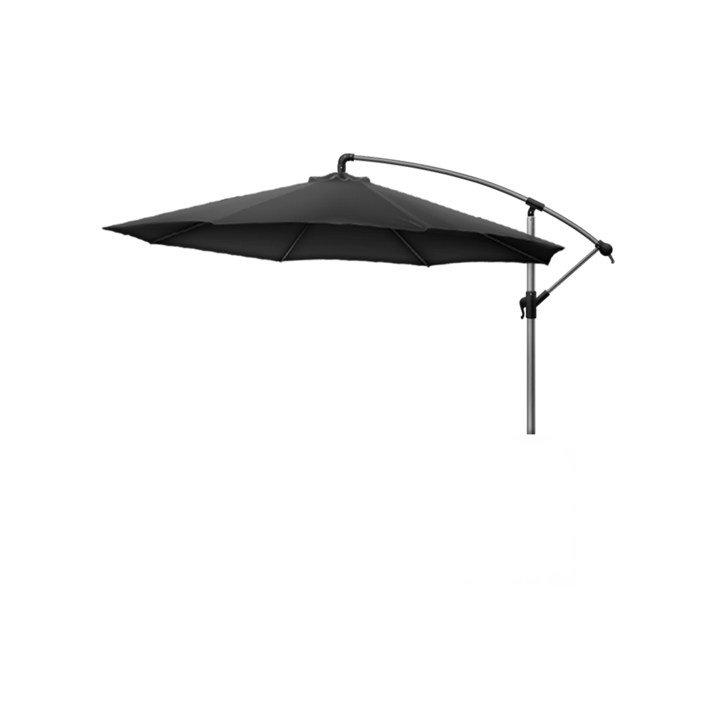 Parasol à mât déporté noir