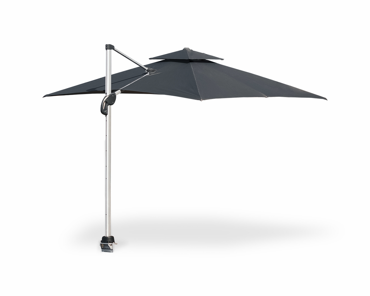 Parasol 10 pieds à mât déporté avec base