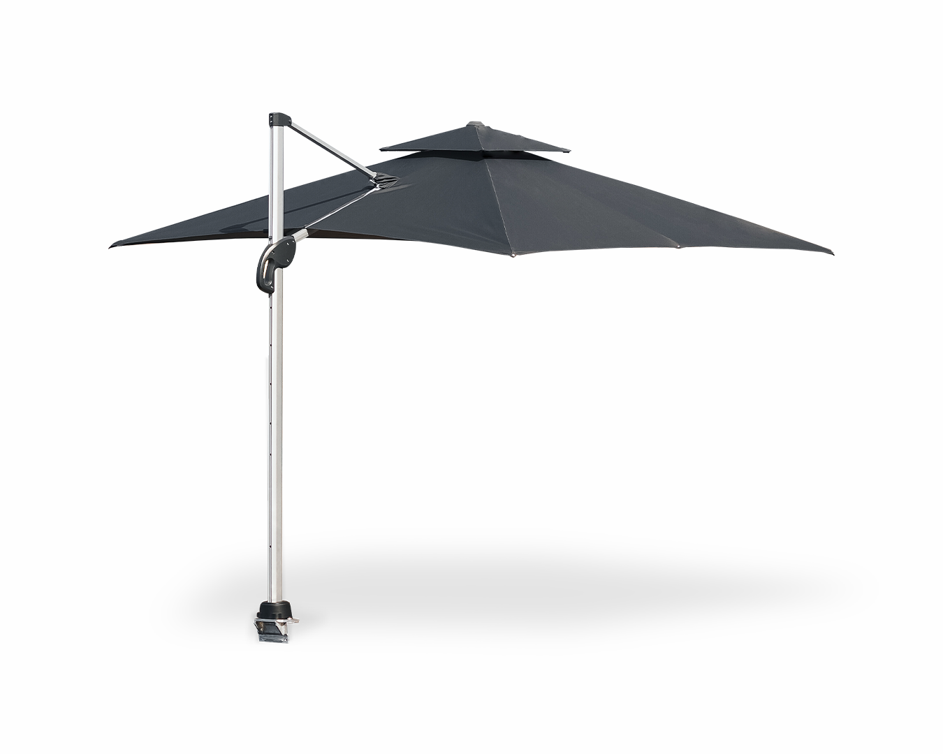 Parasol 10 pieds à mât déporté avec base